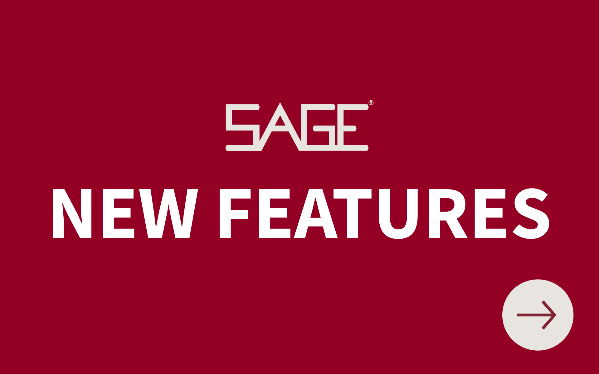 New Features at SAGE Video | Watch now