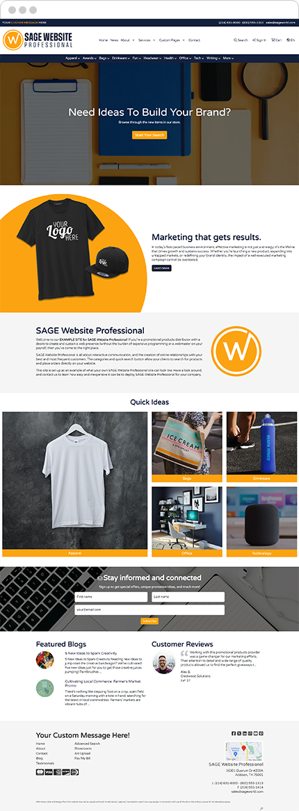 SAGE Website Professional