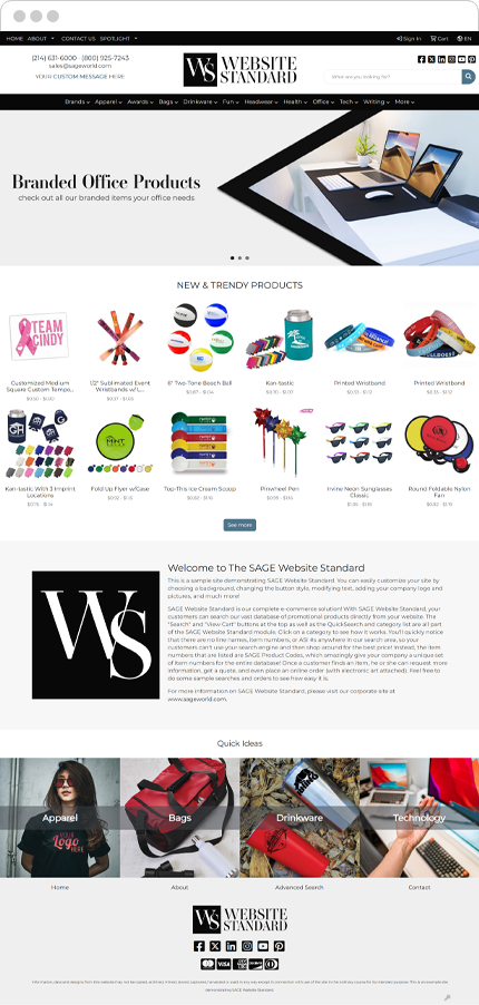 SAGE Website Standard