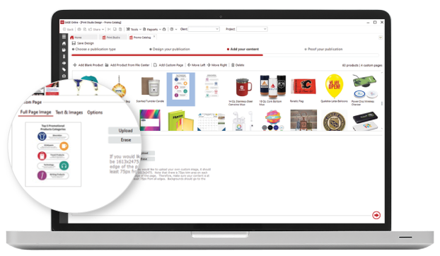 Add Products & Custom Pages