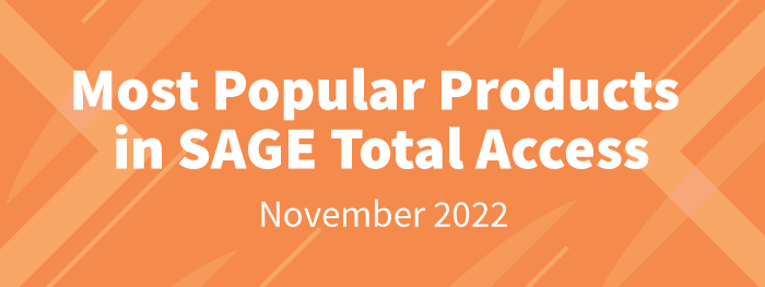 The Top 25 Most Popular Products in SAGE Total Access: November 2022