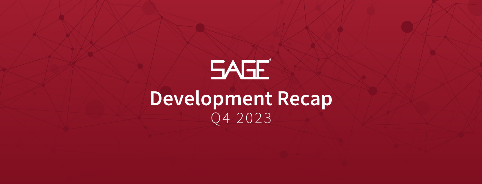 SAGE dev updates Q4