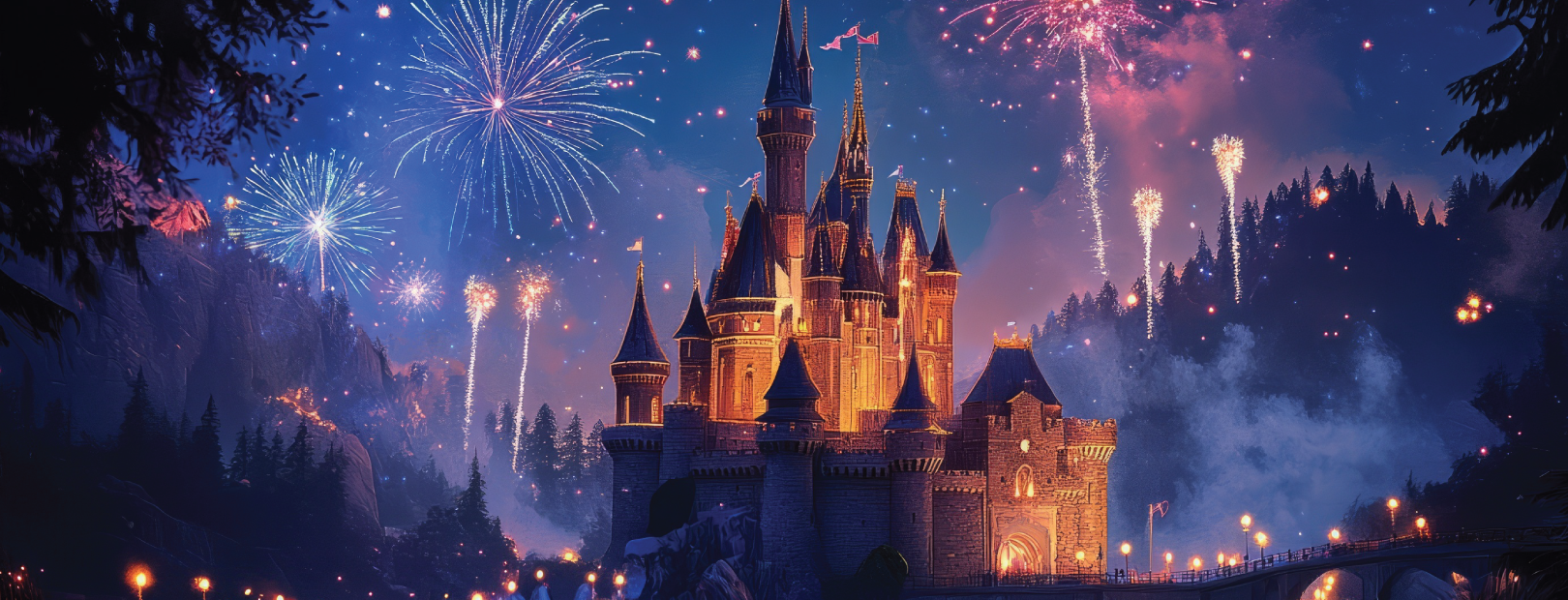 Holiday-at-Disney-World disney world castle