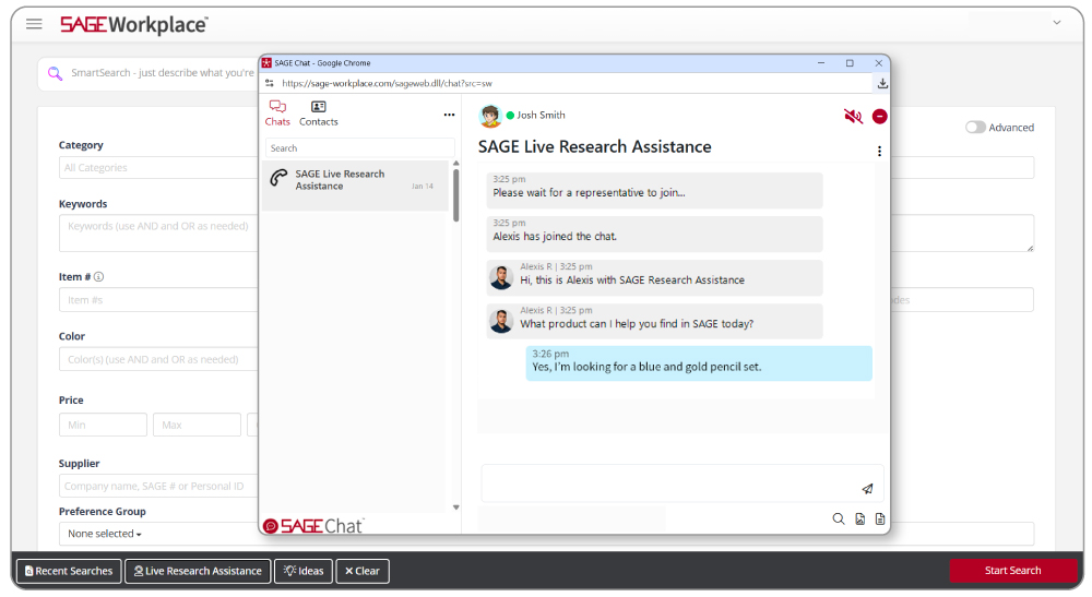 Live Research Assistance